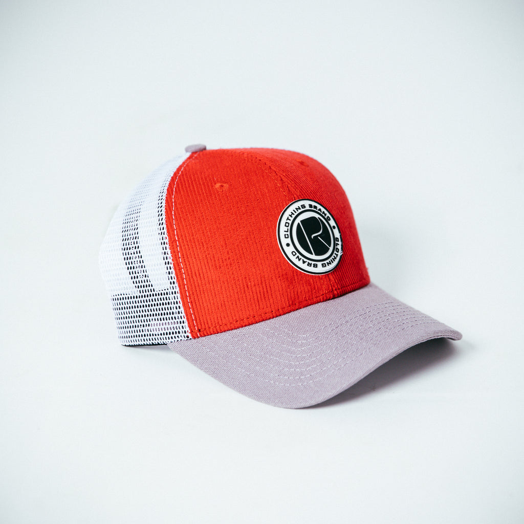 R Corduroy Trucker Caps