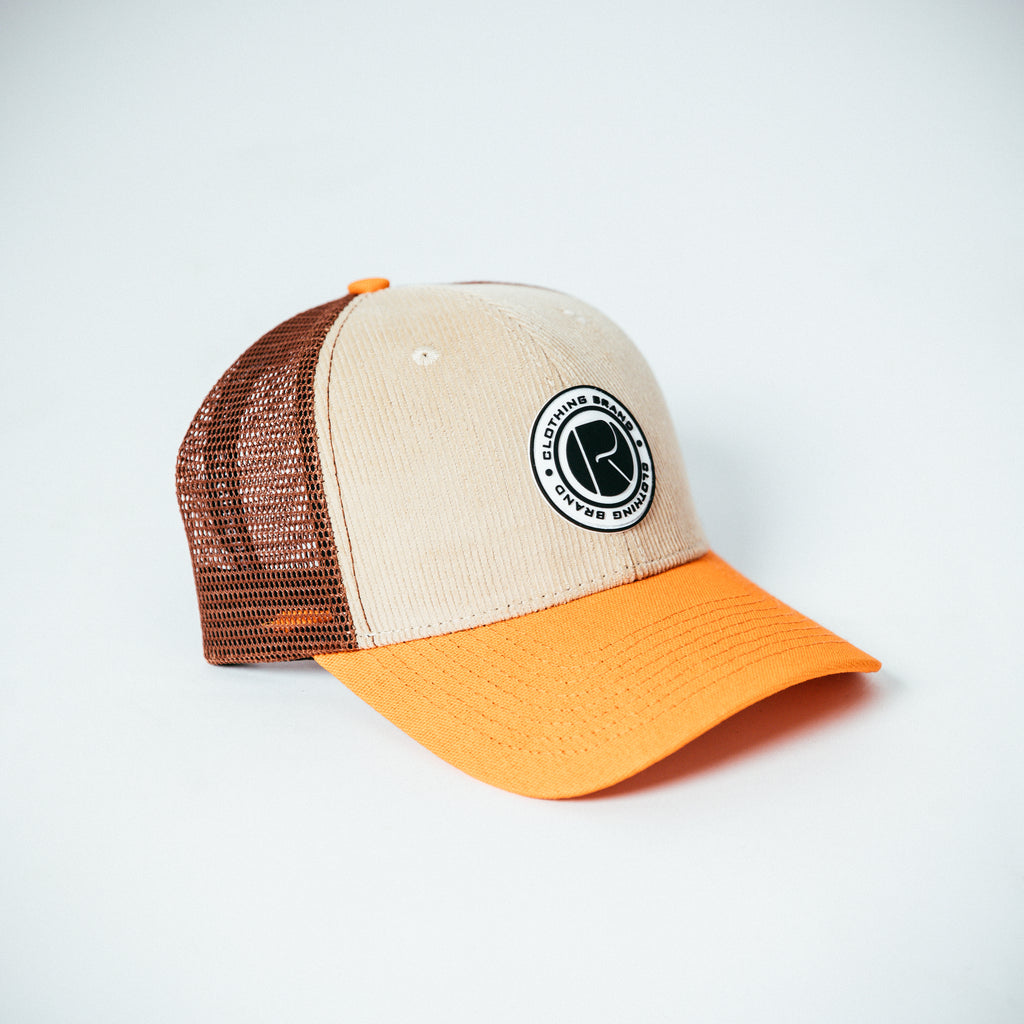 R Corduroy Trucker Caps