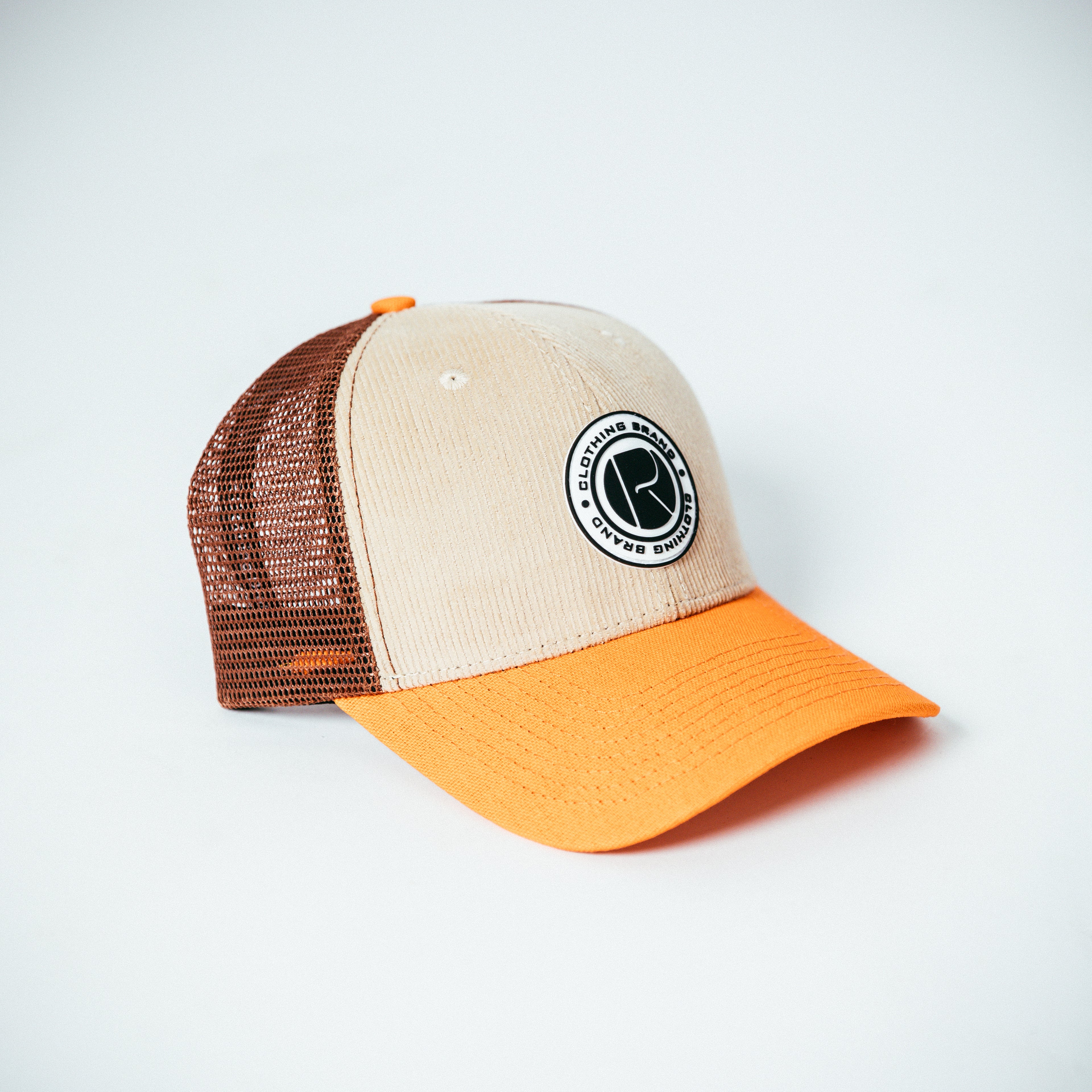 R Corduroy Trucker Caps